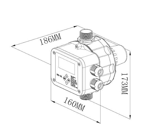 Digitaler Druckschalter elektrisch bis 2,2 kW einstellbar - 8