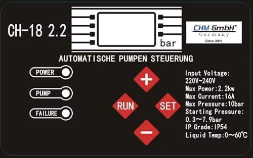 Digitaler Druckschalter elektrisch bis 2,2 kW einstellbar - 7